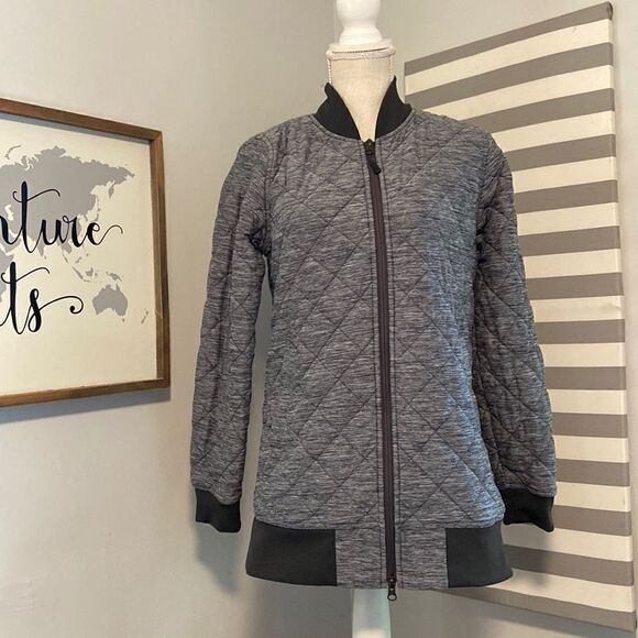 The North Face Gray Women's Mod Insulated Bomber Jacket Size Small - Picture 1 of 11